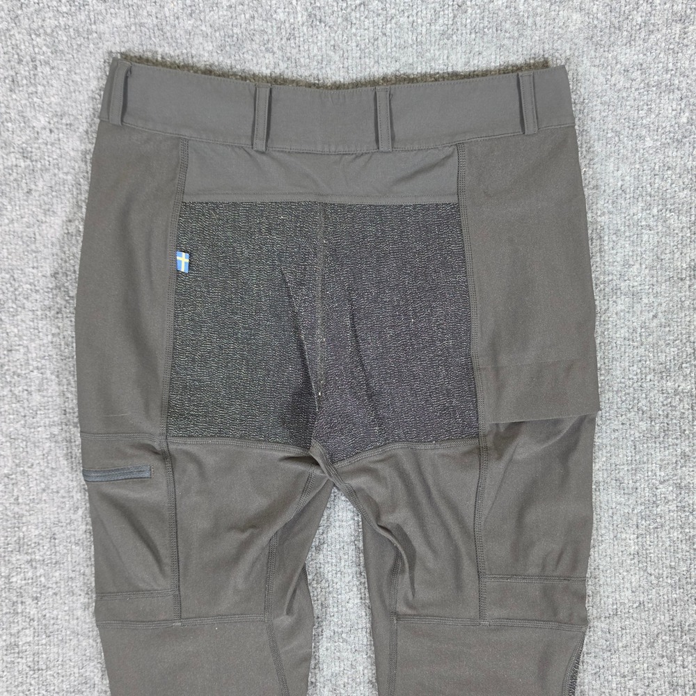 Fjallraven Abisko Trekking Tights Mens Small Dark Grey Hiking Technical Pants - Picture 11 of 12